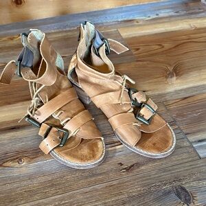 Stylish Tan Leather Sandals